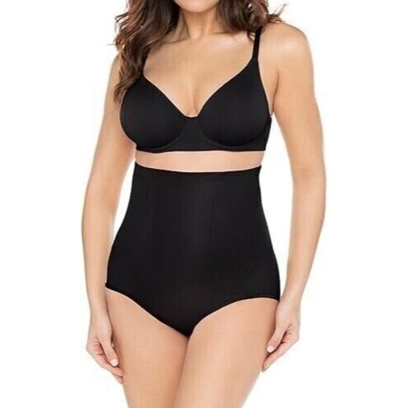 Miraclesuit Other - NWT Miraclesuit BLACK Shape With An Edge Hi-Waist Brief, US Large
